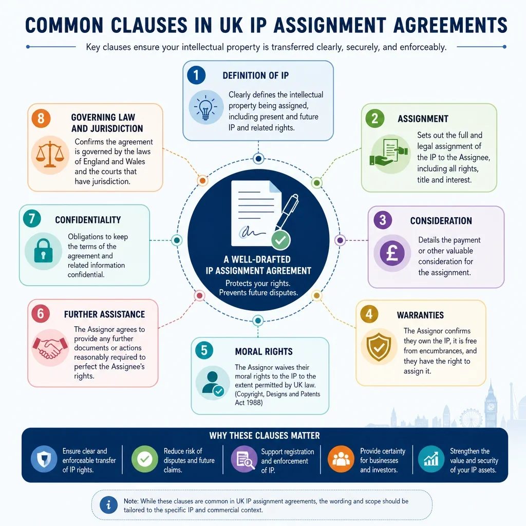 Common Clauses in UK IP Assignment Agreements
