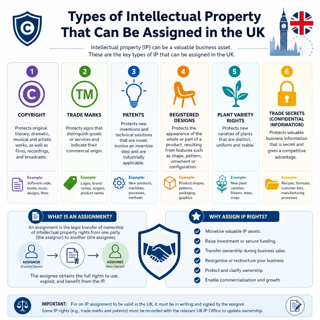 Types of Intellectual Property That Can Be Assigned