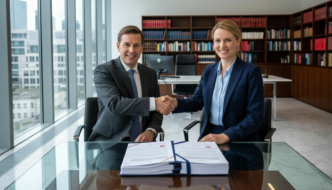 Signing intellectual property transfer agreement