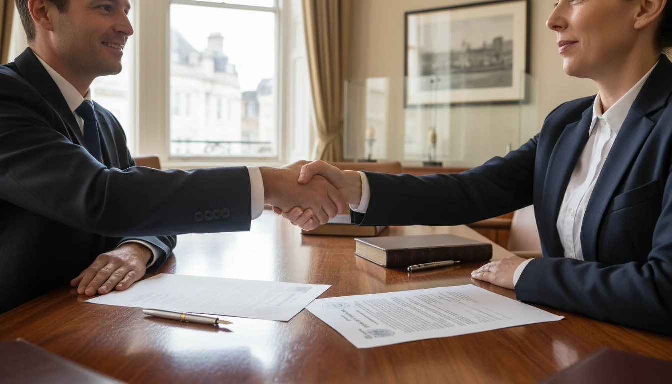 Handshake sealing IP agreement