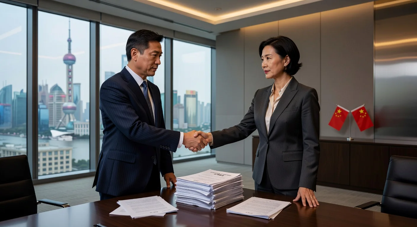 Chinese contract signing ceremony