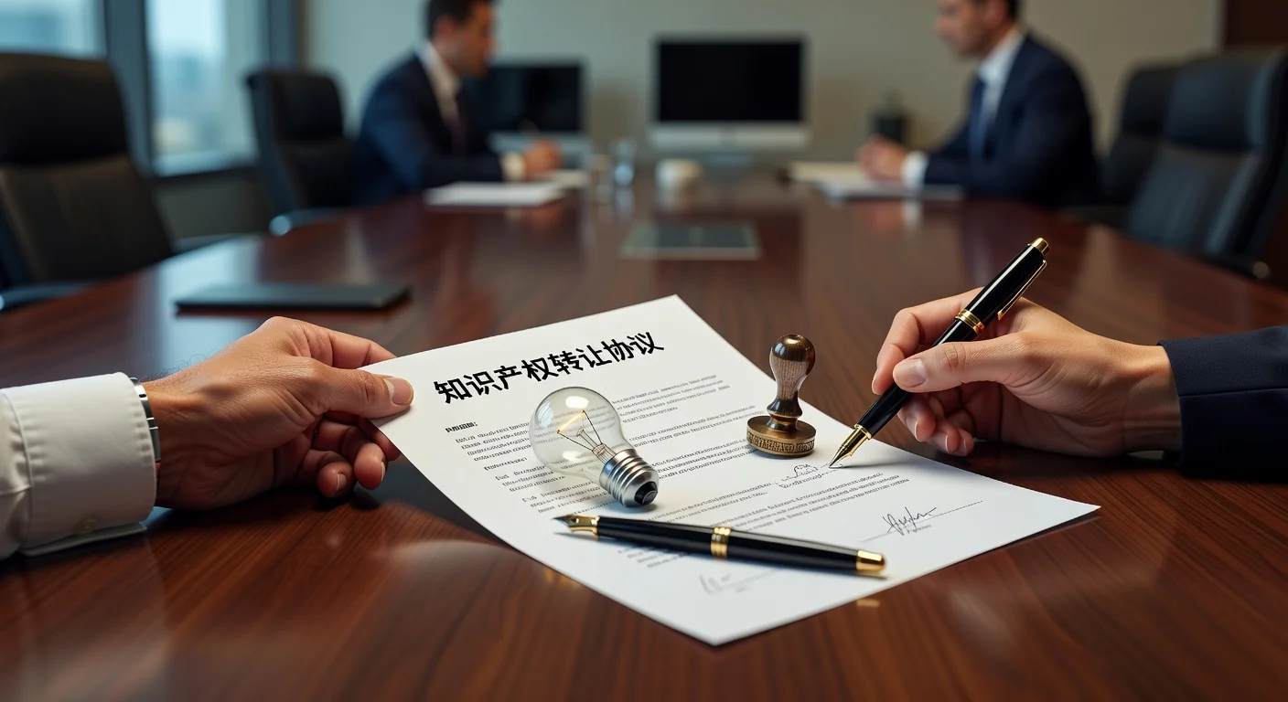 Intellectual property transfer symbols