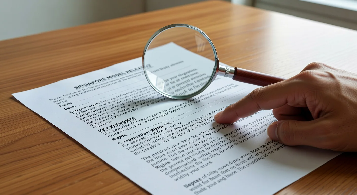 Key elements of release form