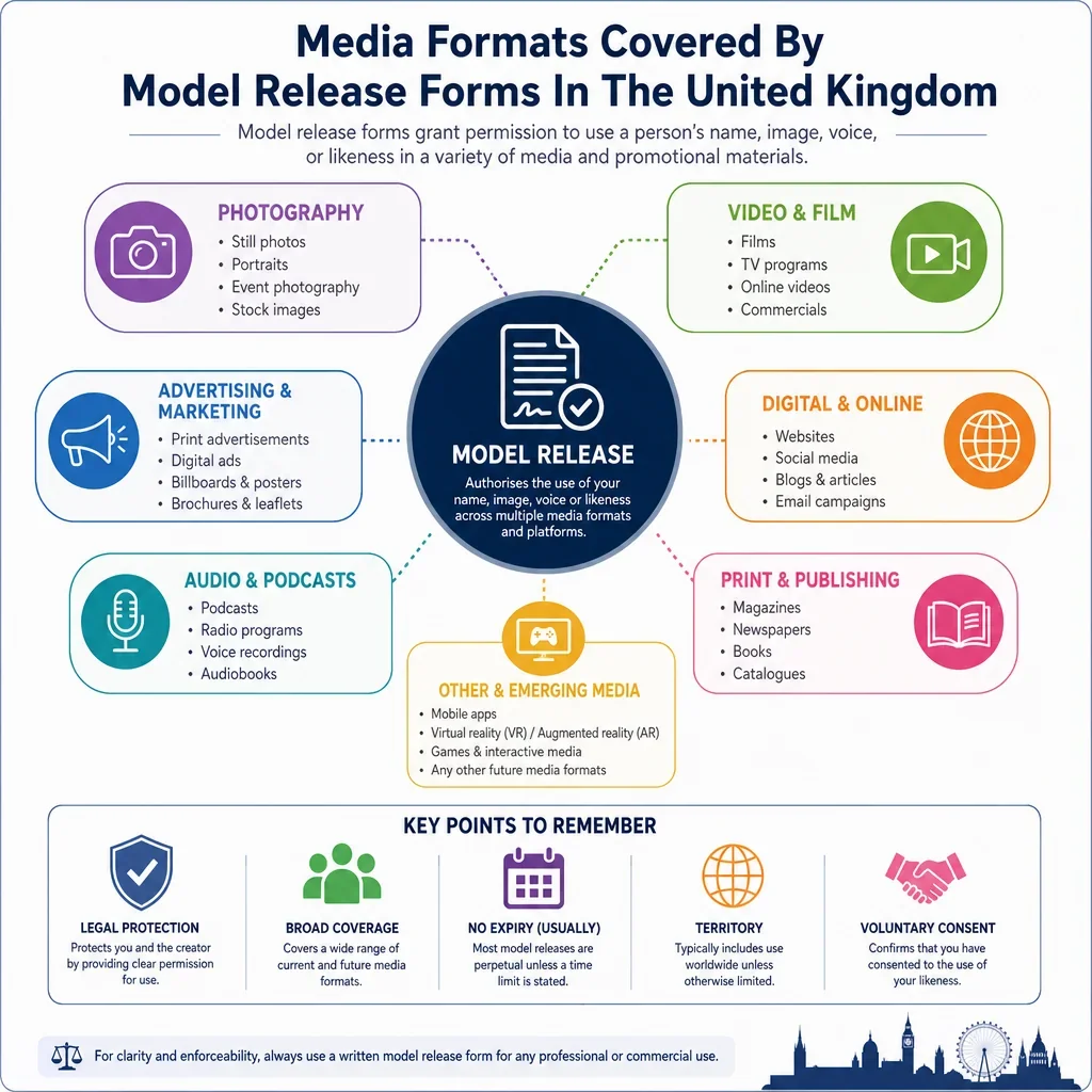 Media Formats Covered by Model Release Forms