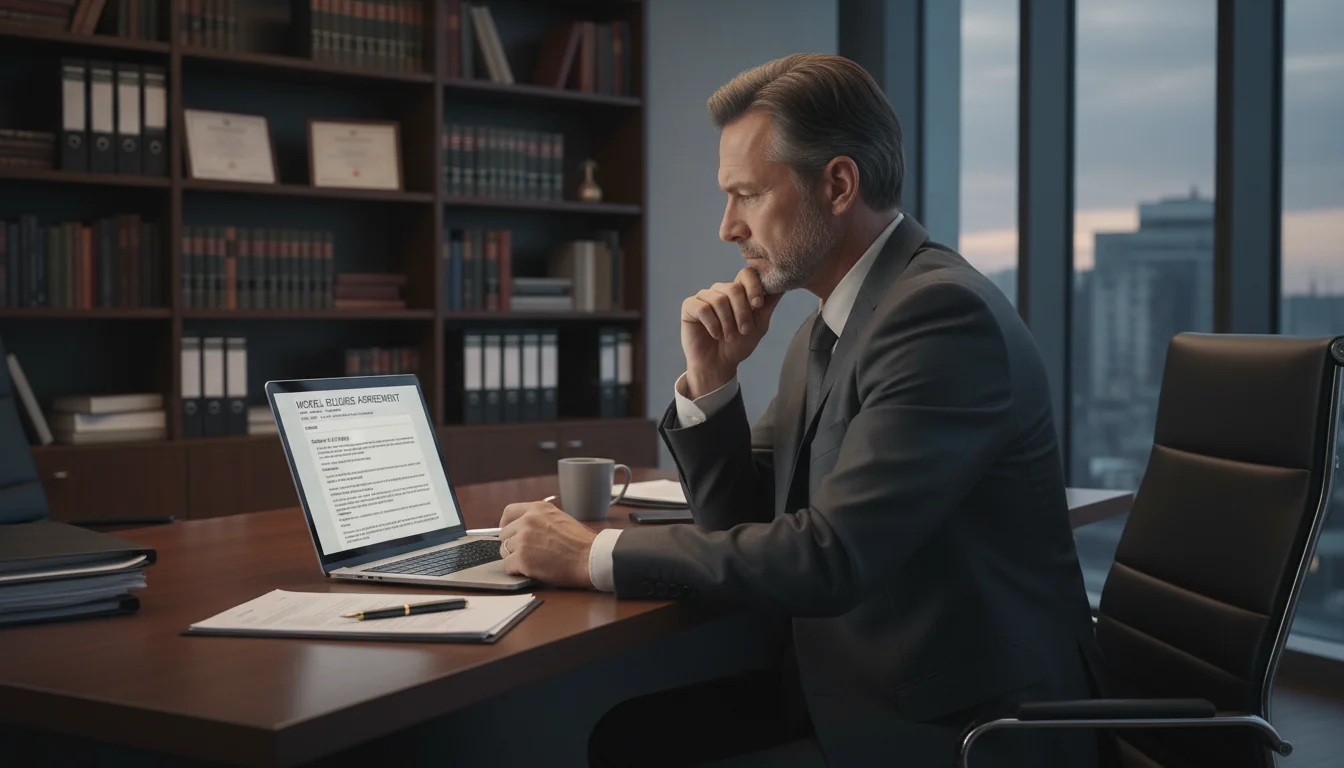 Legal professional reviewing form