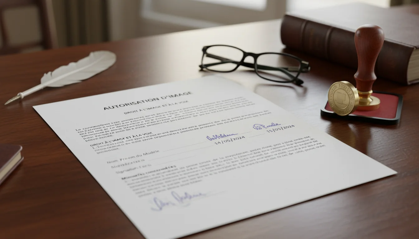 Autorisation d'image form closeup