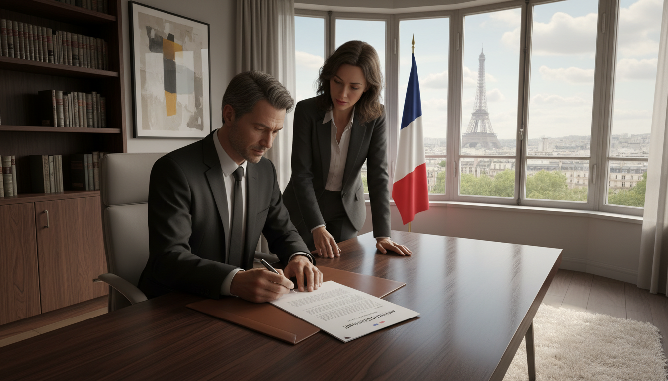 French legal document signing