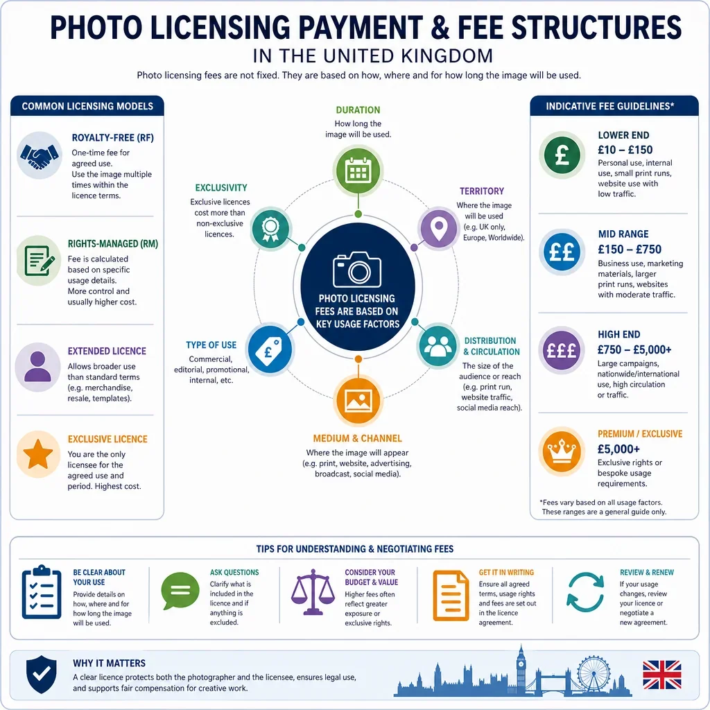 Photo Licensing Payment and Fee Structures