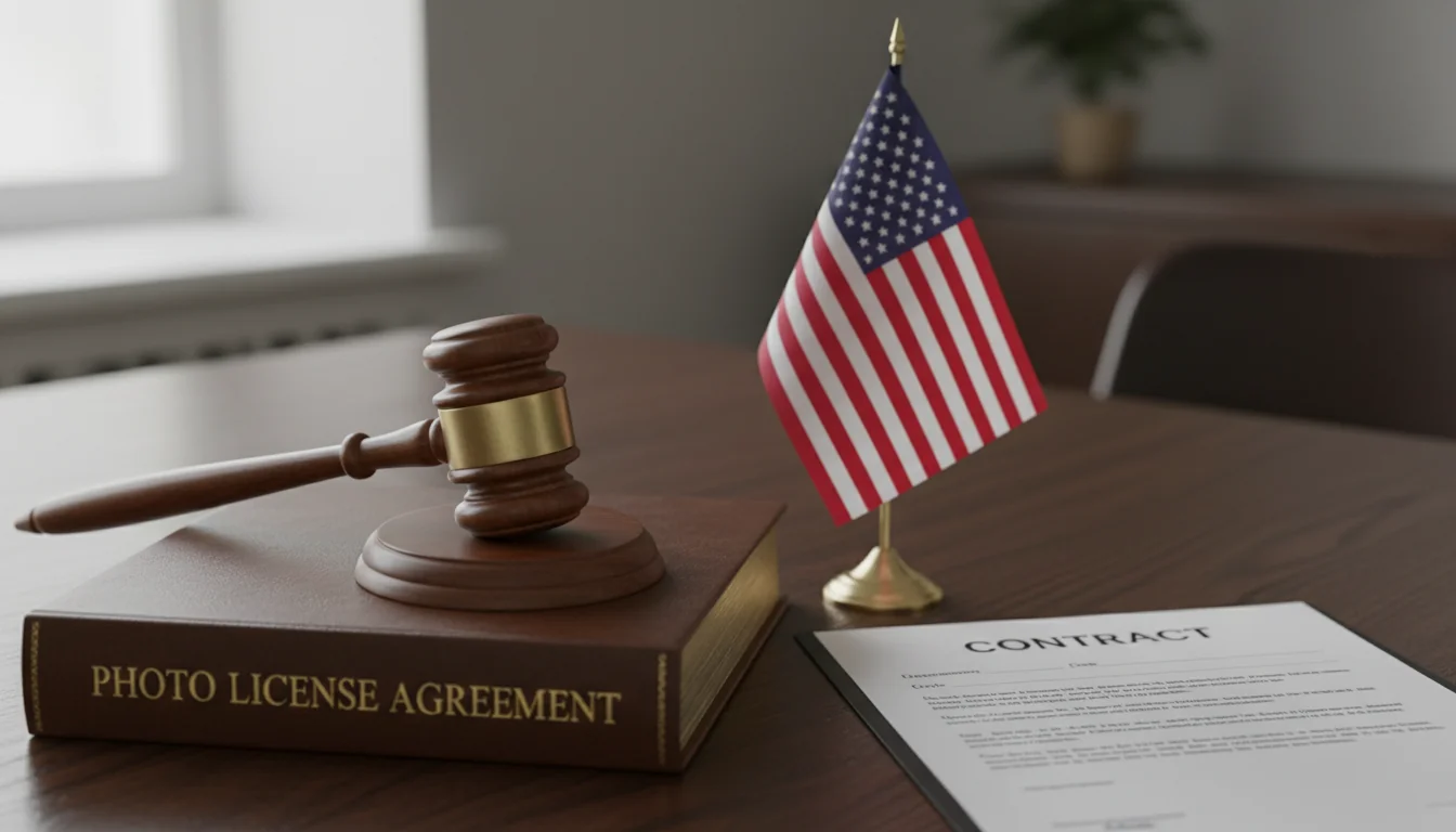 US legal symbols for photo licensing