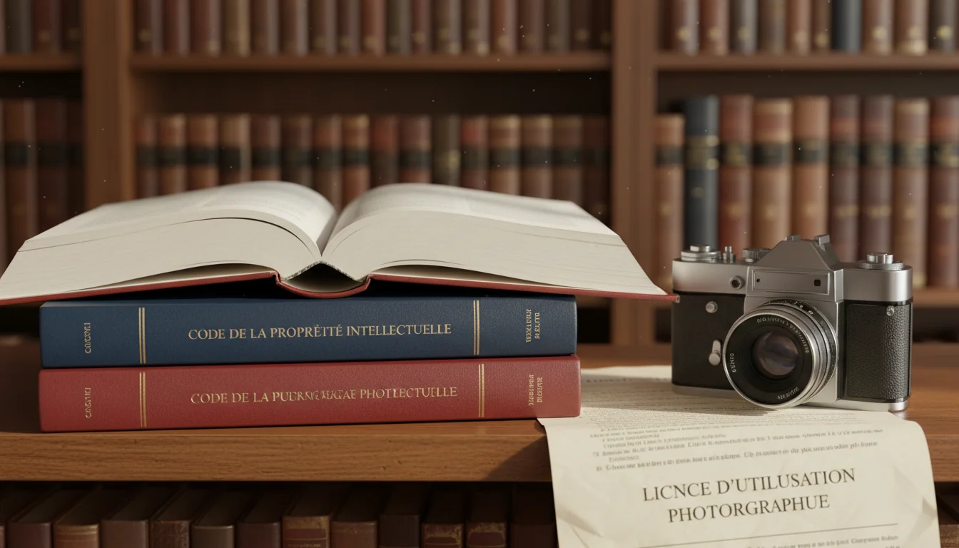 French law books on photography