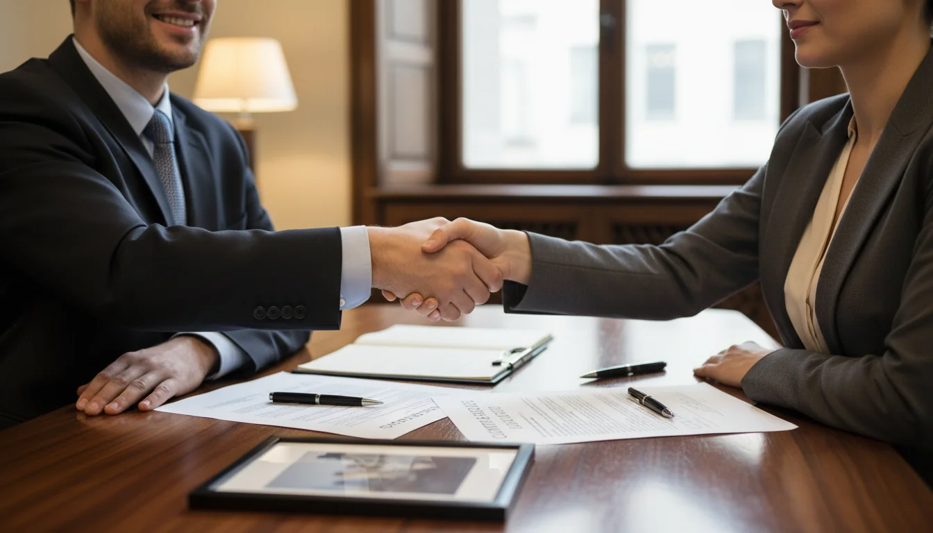 Signing photo usage agreement