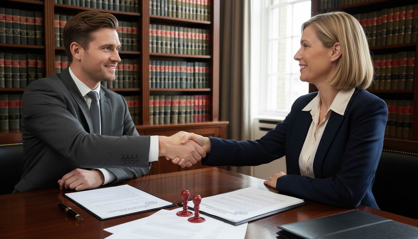 Signing photographic image license contract