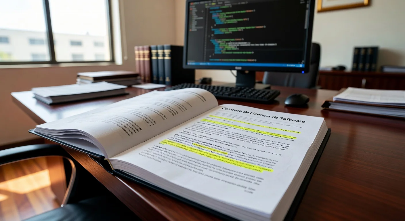 Software license agreement document