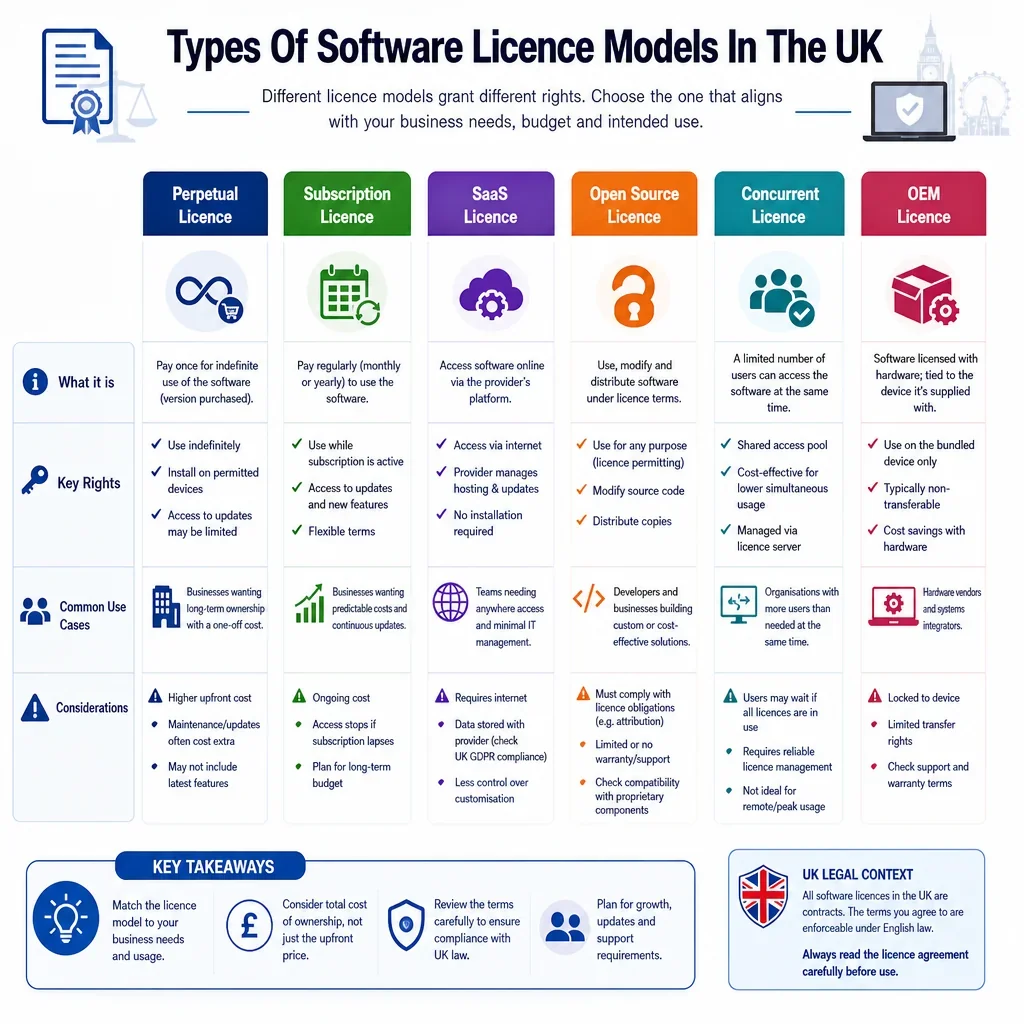 Types of Software Licence Models