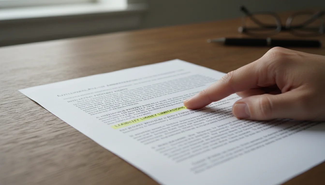 Key clauses highlighted in agreement