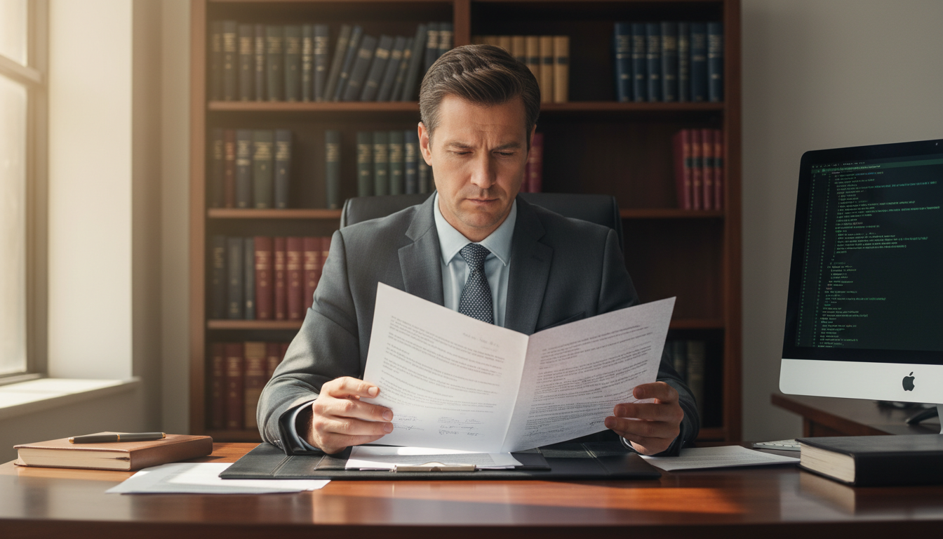 UK lawyer reviewing software license