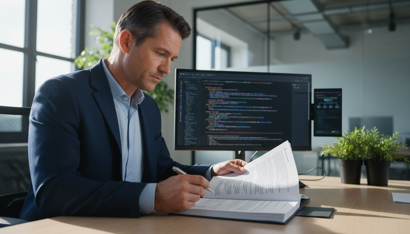 Professional reviewing software license agreement