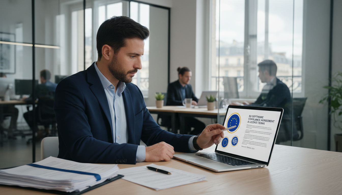 EU software compliance symbols