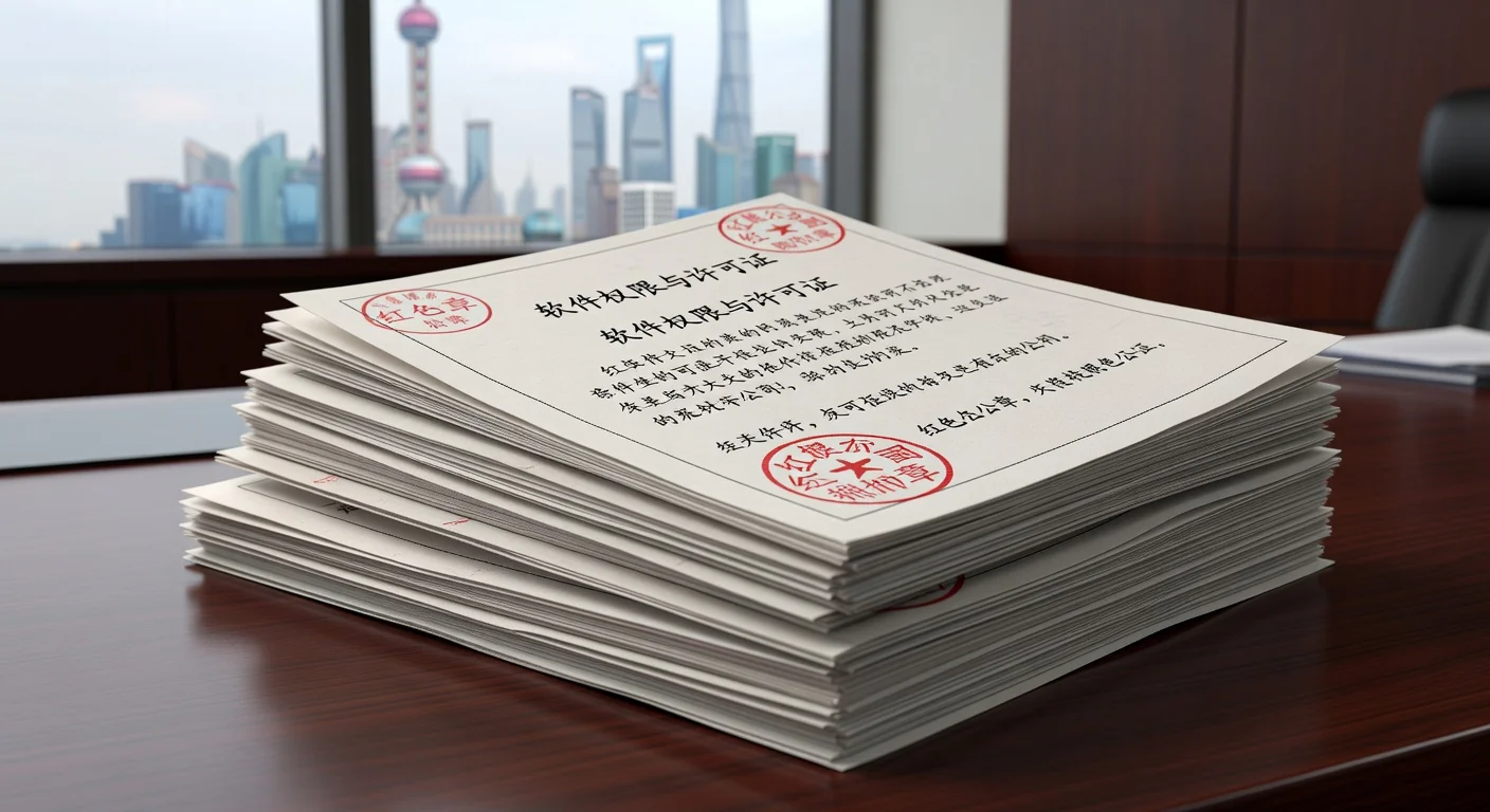 Chinese legal documents for software permissions