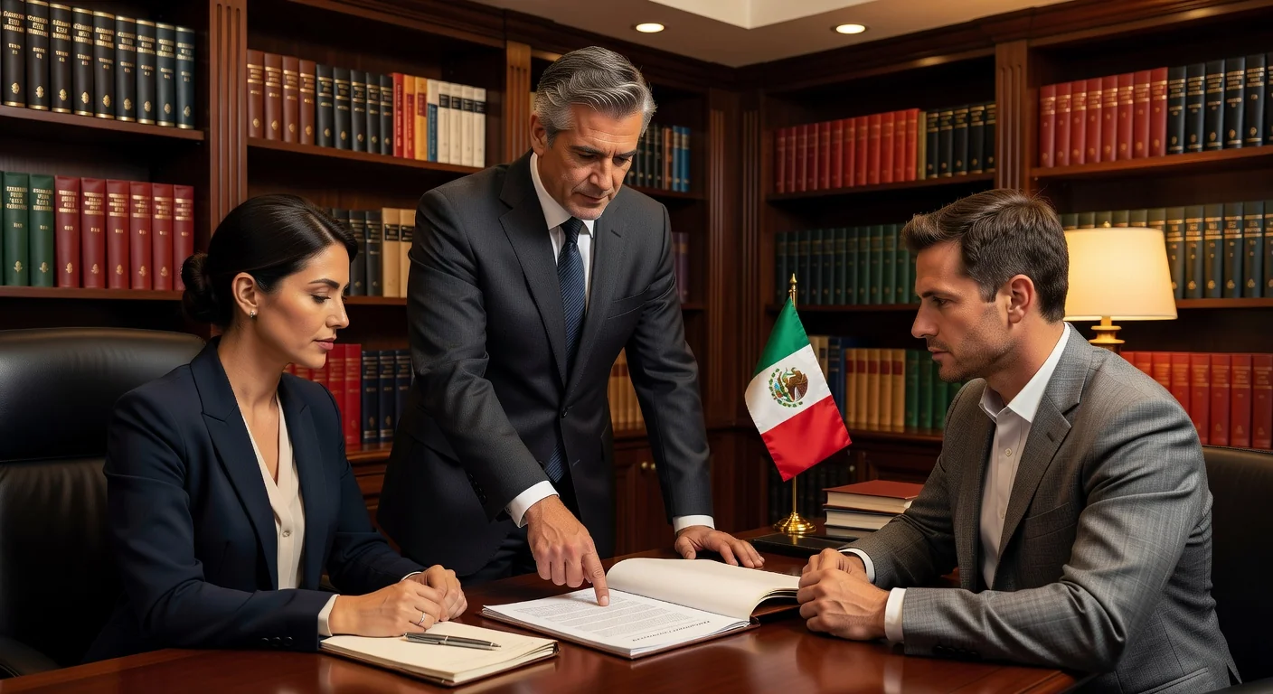 Lawyer explaining prenup to clients