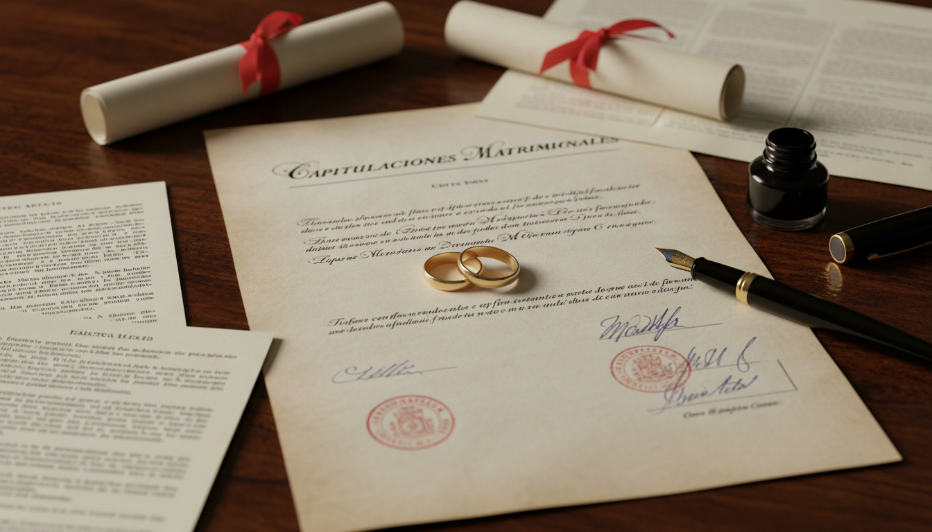 Wedding rings and legal documents