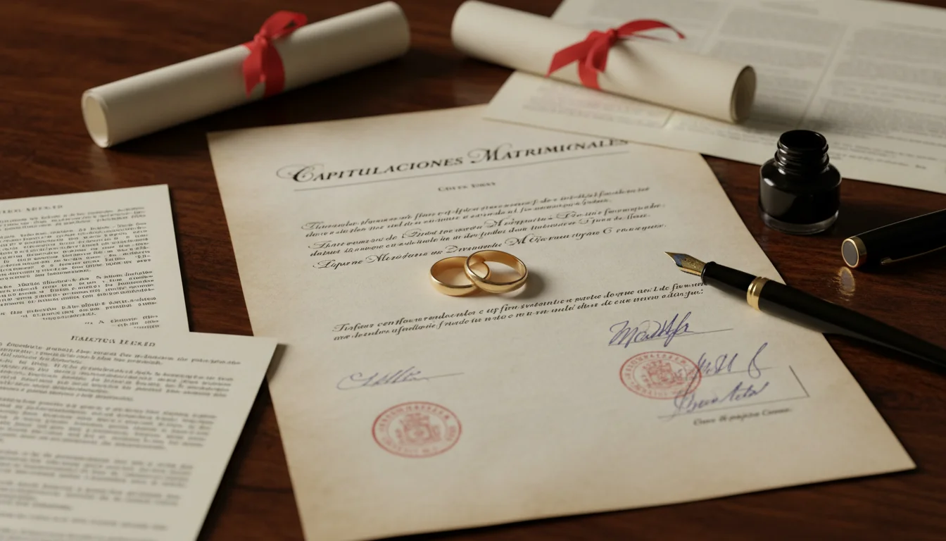 Wedding rings and legal documents