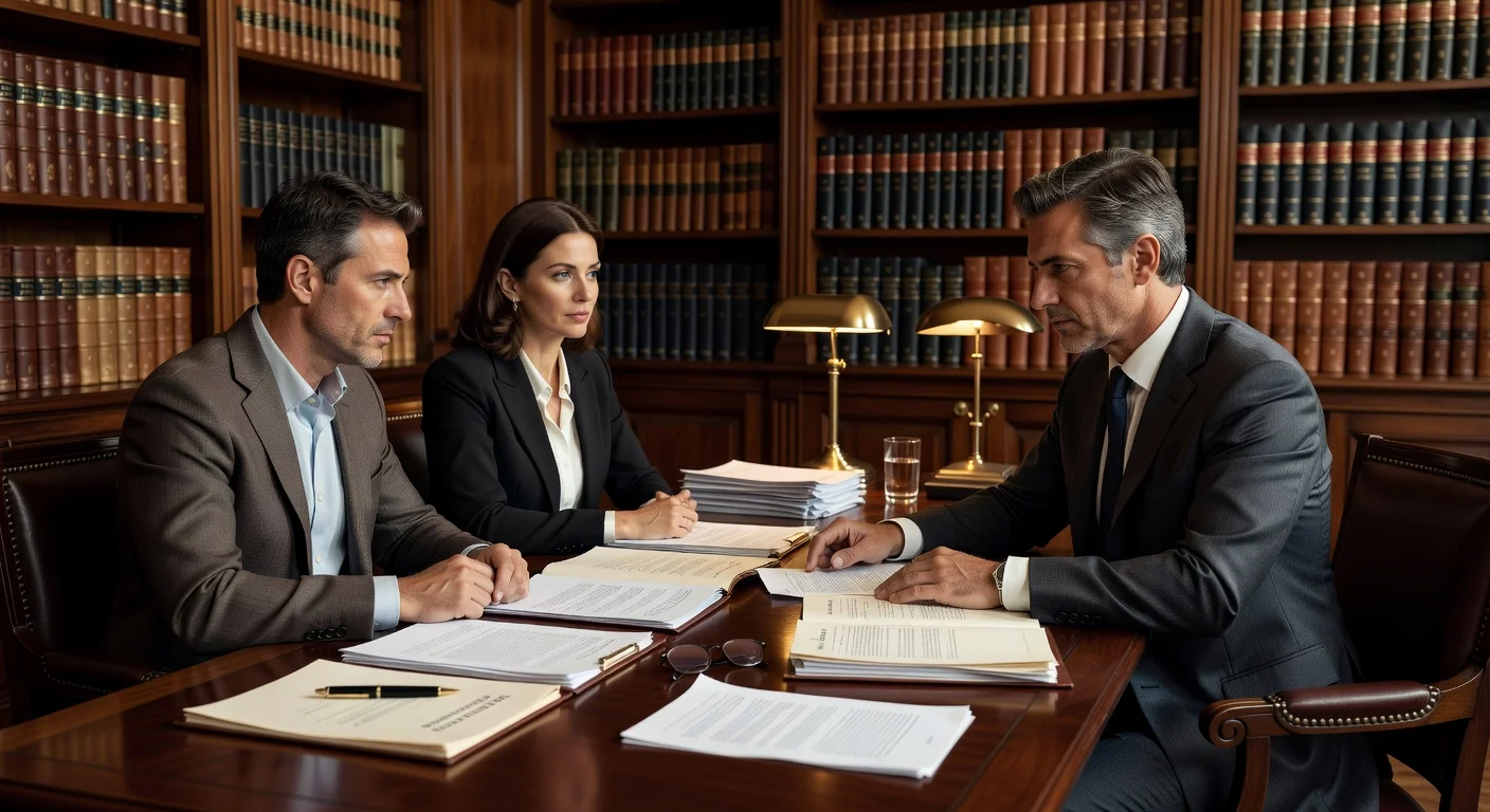 Notary explaining asset separation