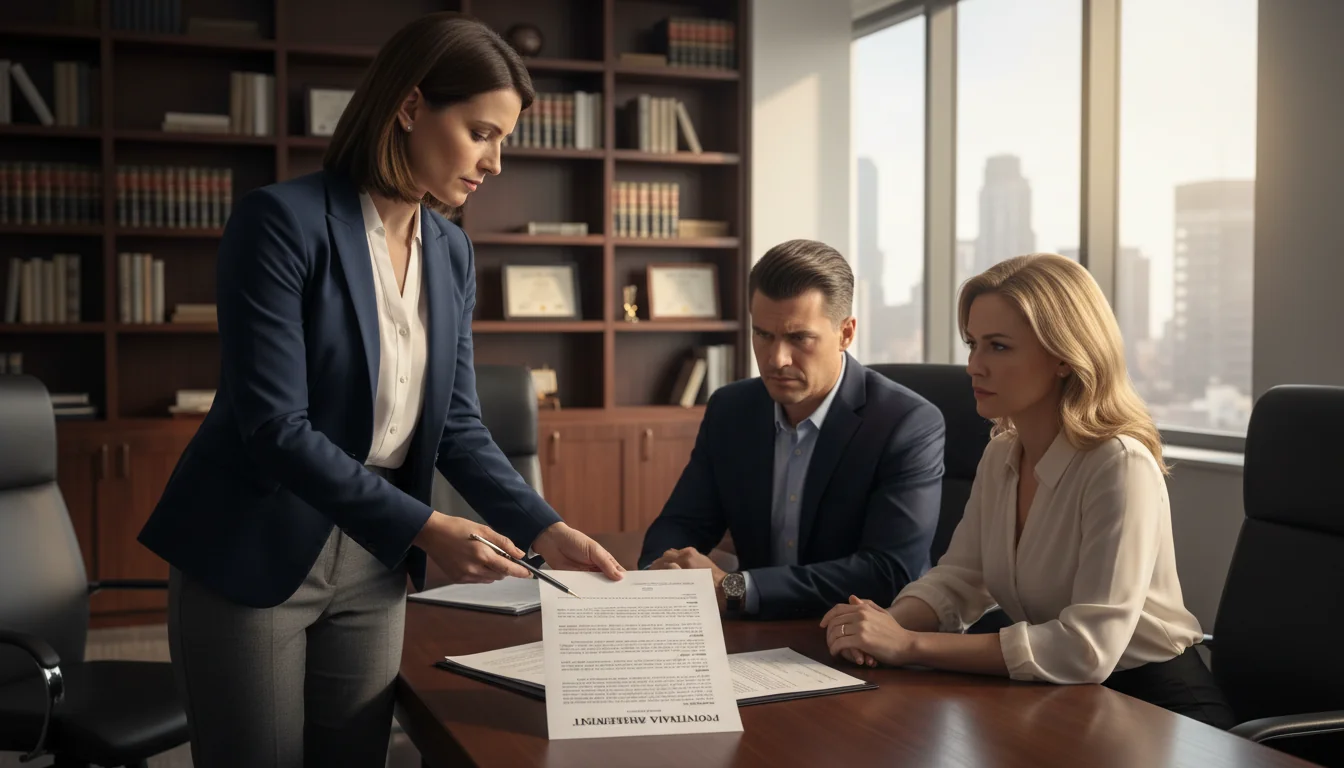 Attorney explaining agreement