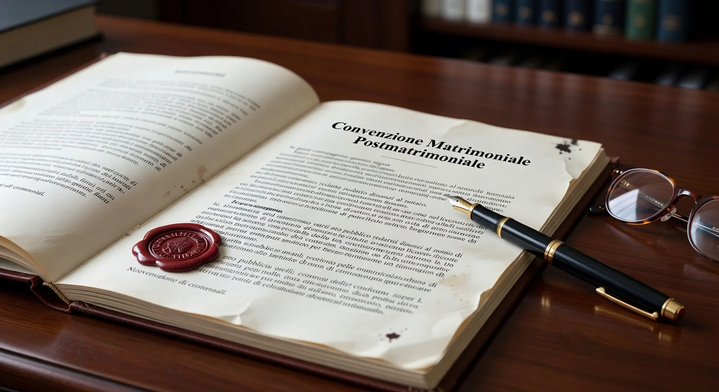 Legal documents for postnuptial convention