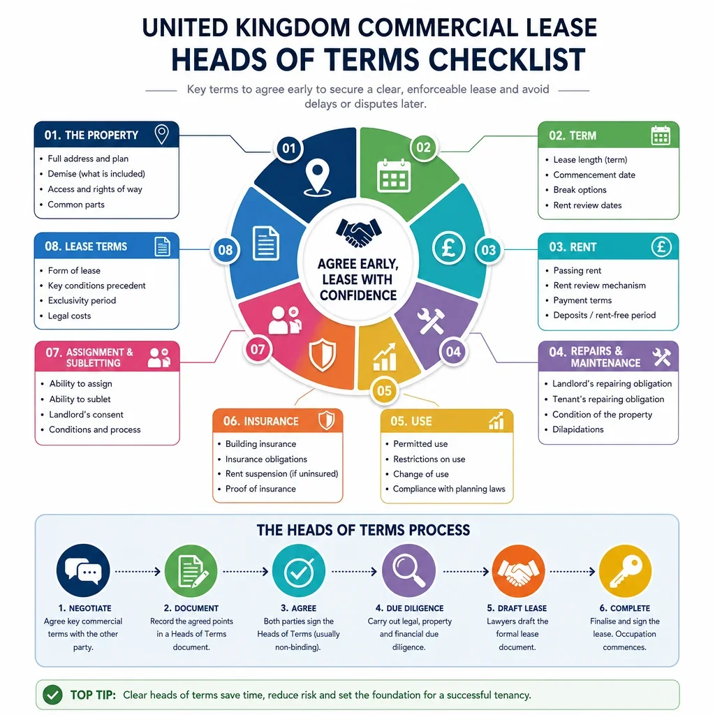 Commercial lease heads of terms checklist
