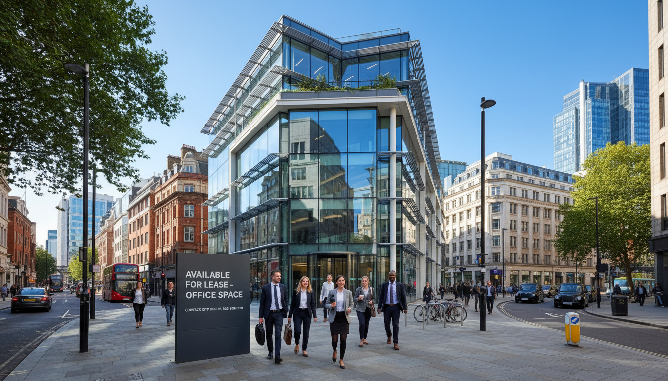UK office building for lease signing