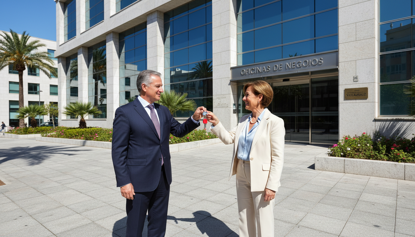 Key handover for business lease