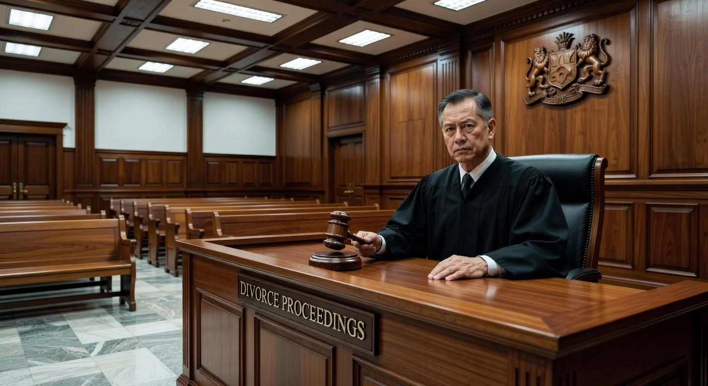 Judge in Singapore courtroom
