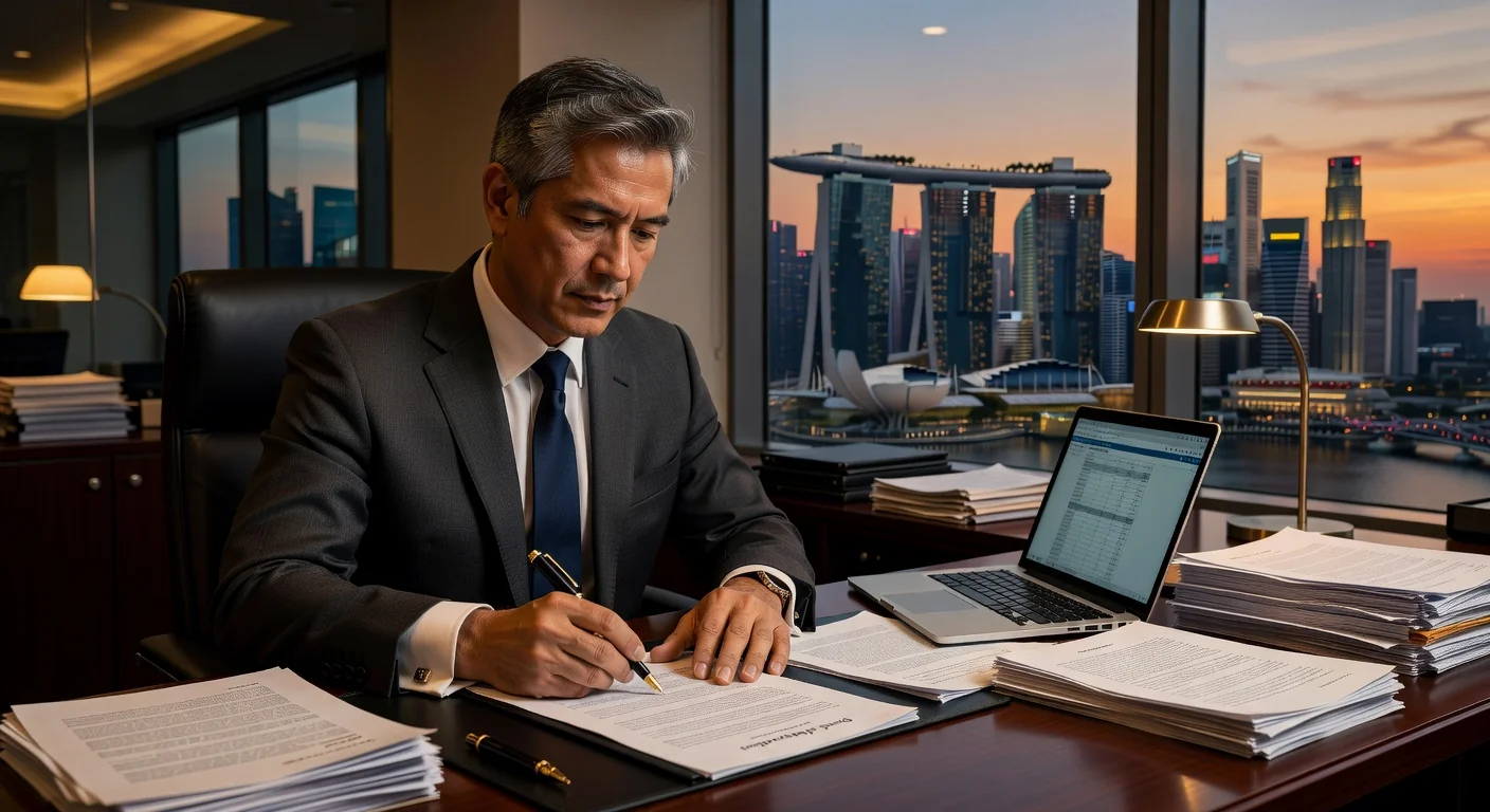 Singapore lawyer drafting deed