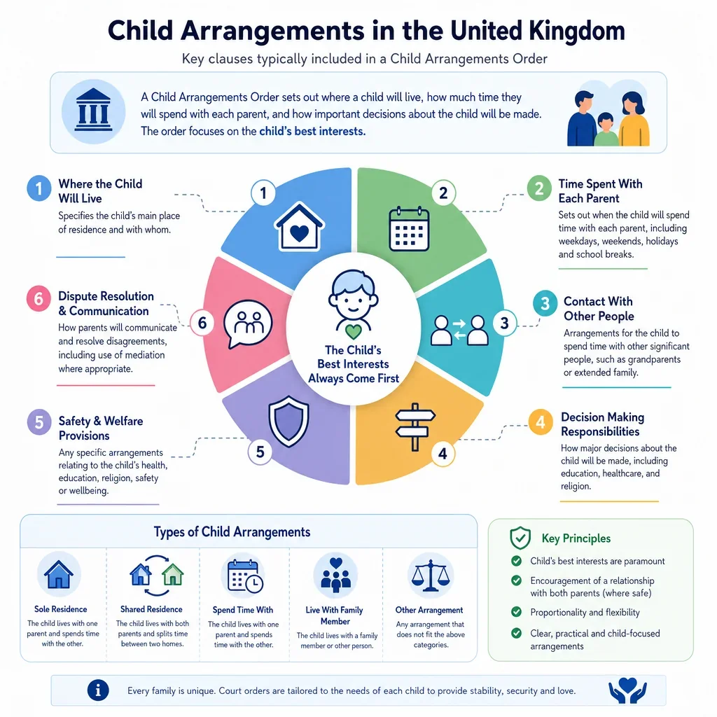 Child Arrangements Clause Library