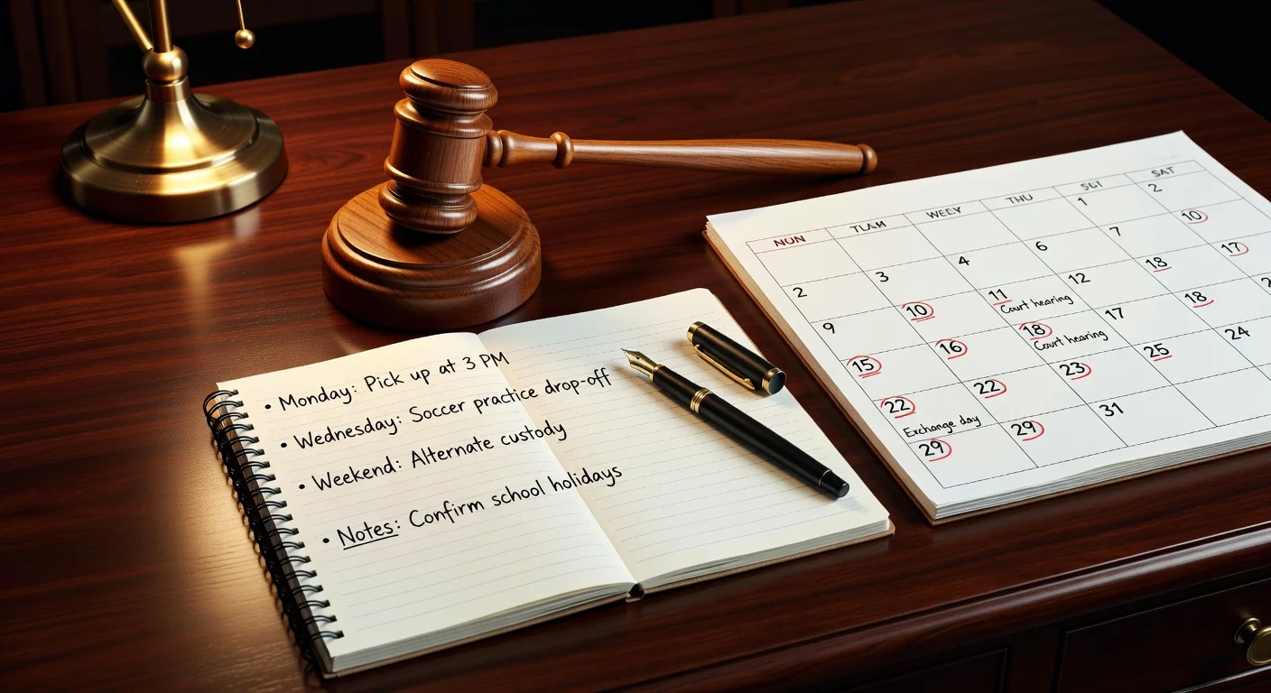 Legal custody agreement icons