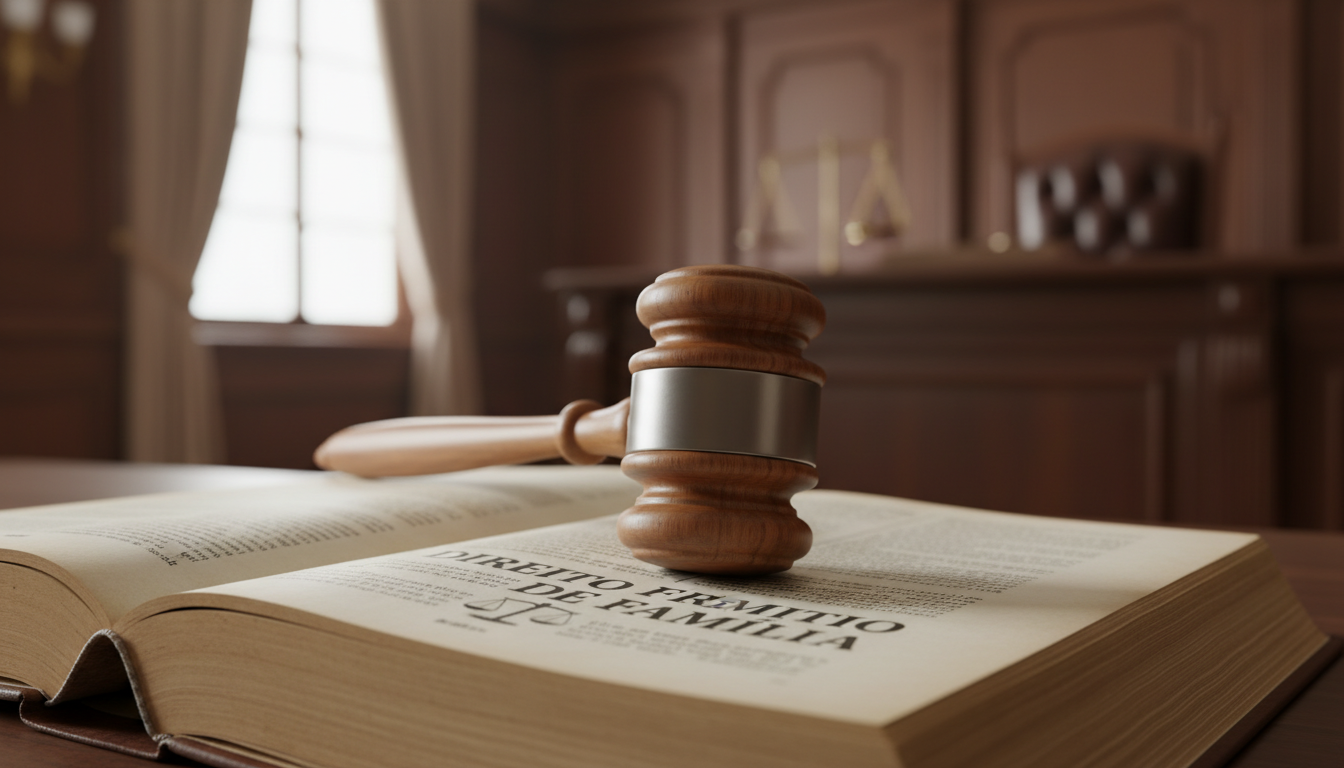 Gavel and family law book