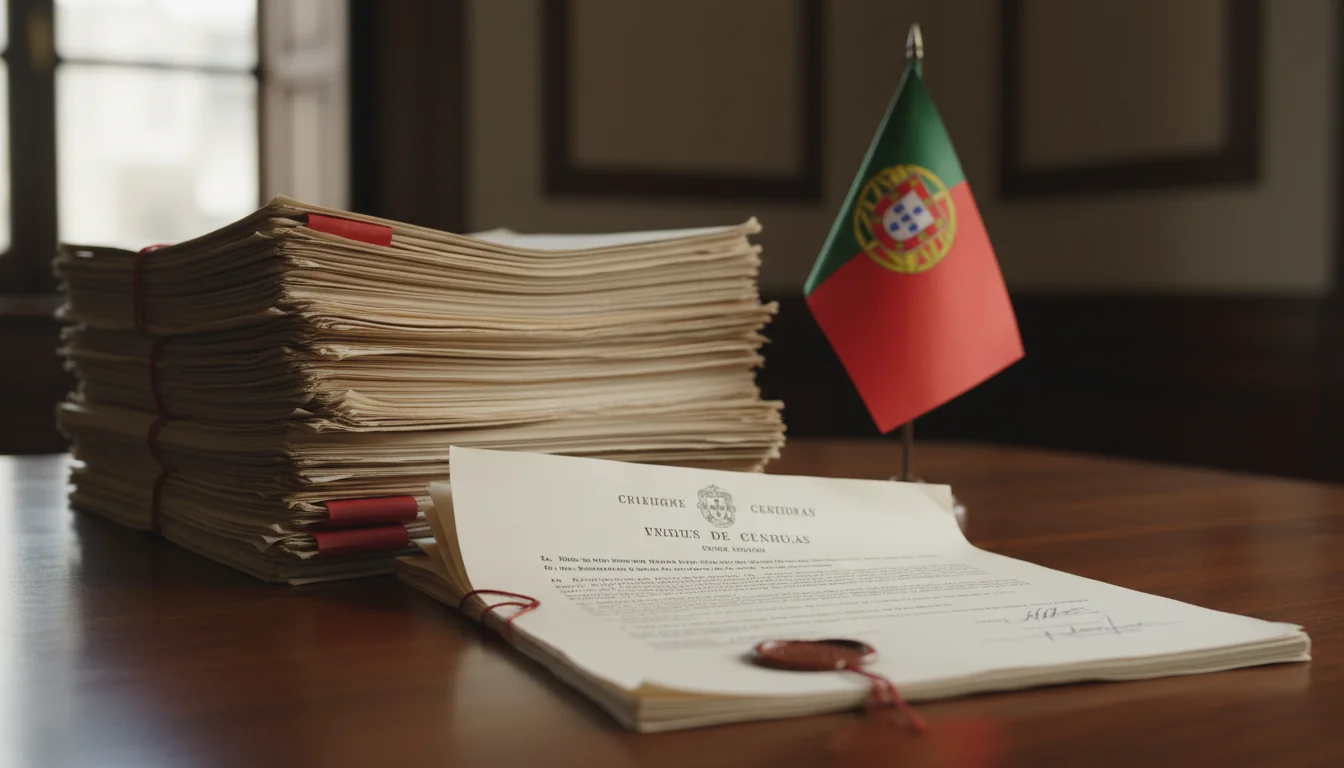 Portuguese legal documents stack