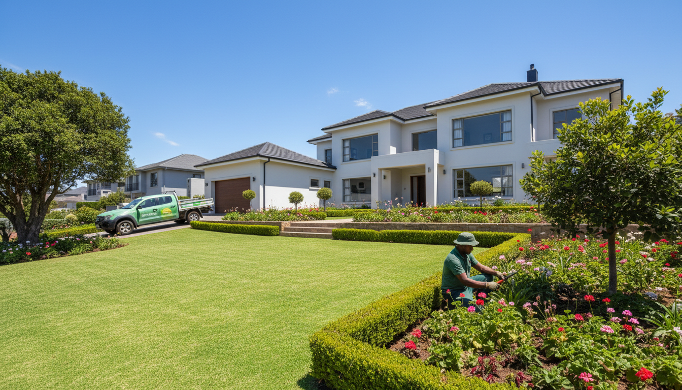 Well-maintained South African suburban home
