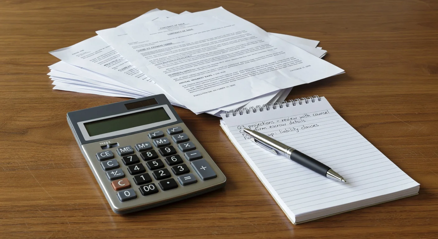 Calculator and papers for support calculation