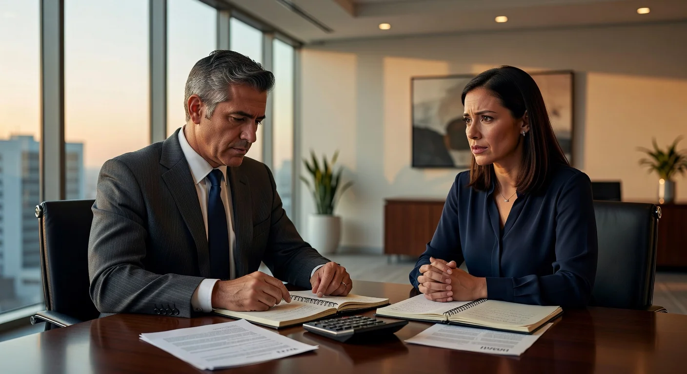 Family lawyer consulting on alimony