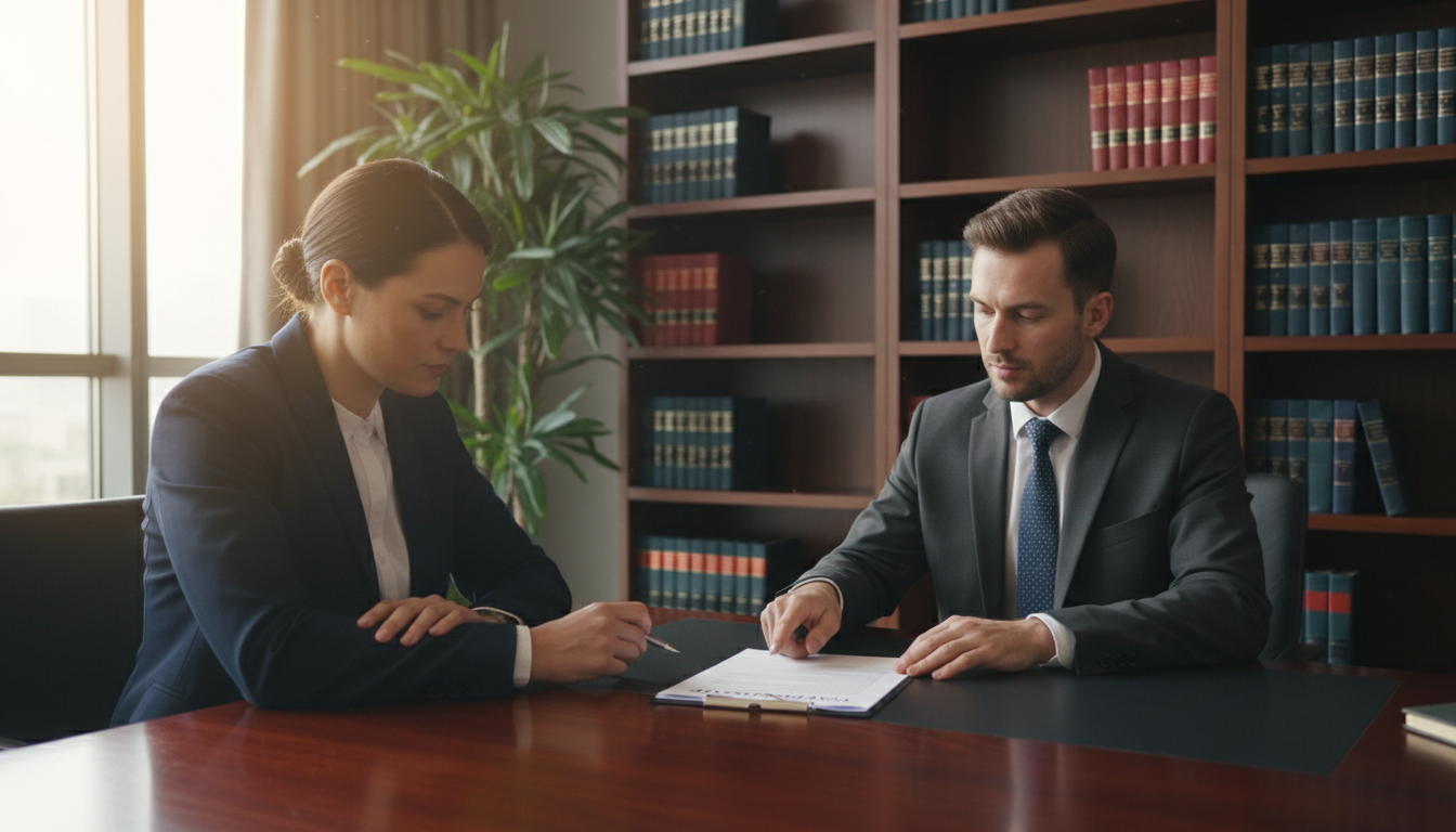 Legal consultation with lawyer