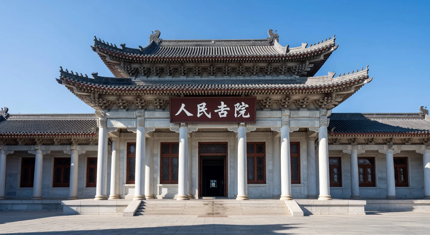 Chinese court building exterior
