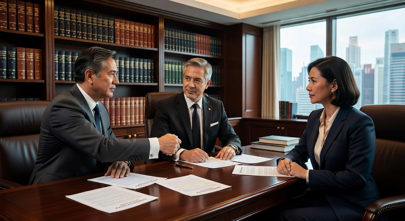 Parents consulting lawyer