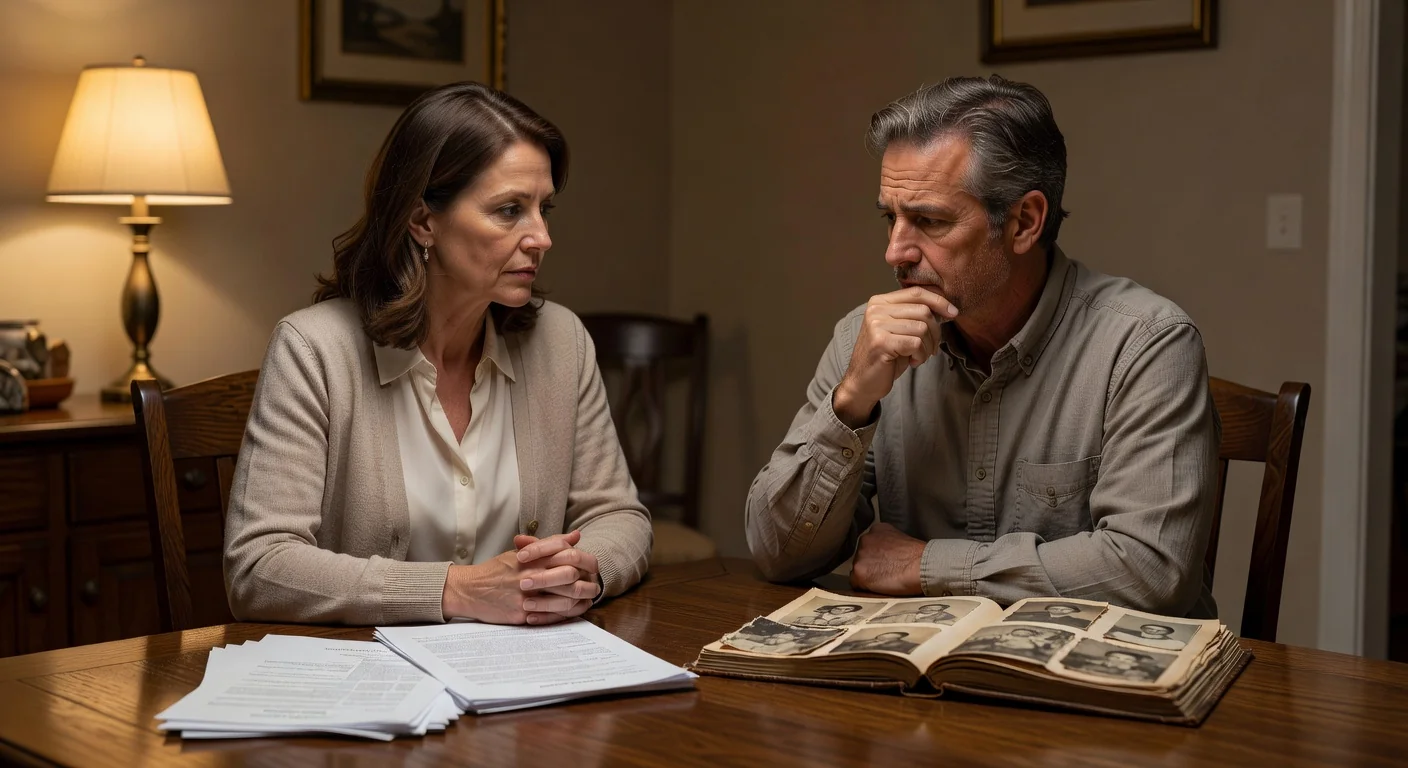 Family heirs discussing inheritance matters