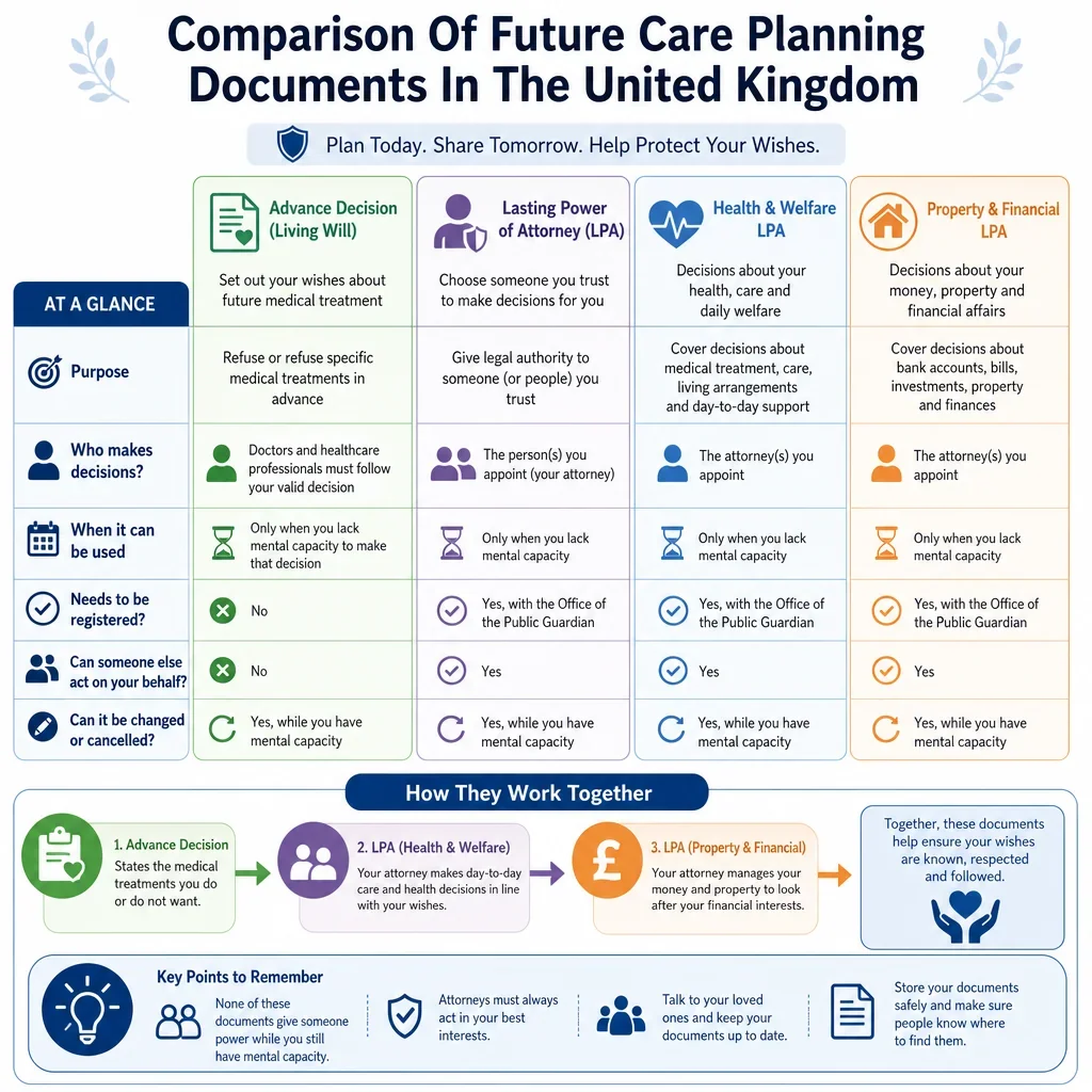 Comparison of Future Care Planning Documents