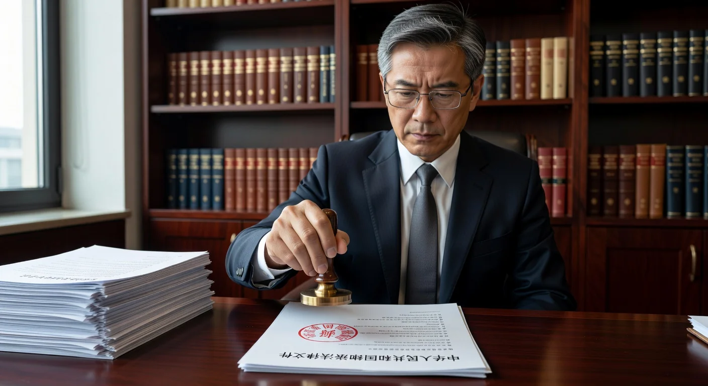 Notary stamping Chinese inheritance form