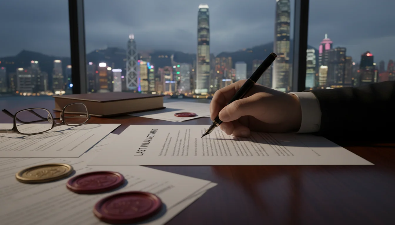 Signing inheritance legal document