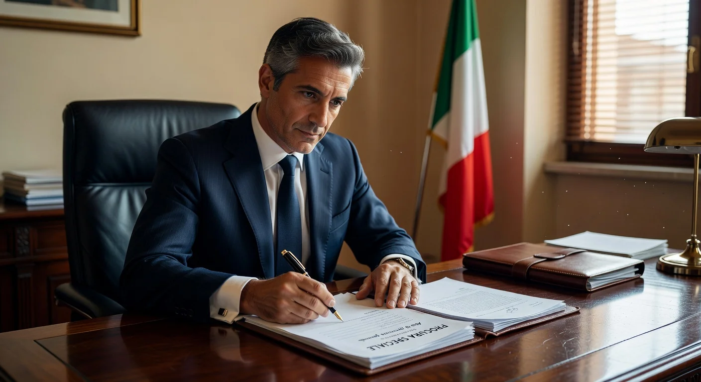 Italian legal documents signing