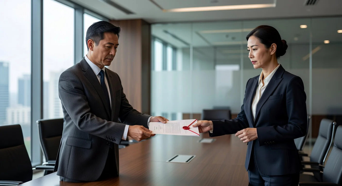 Handing over power of attorney